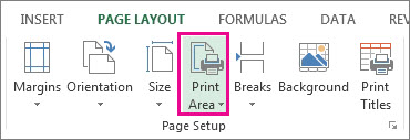 Excel For Mac How To Set Print Area